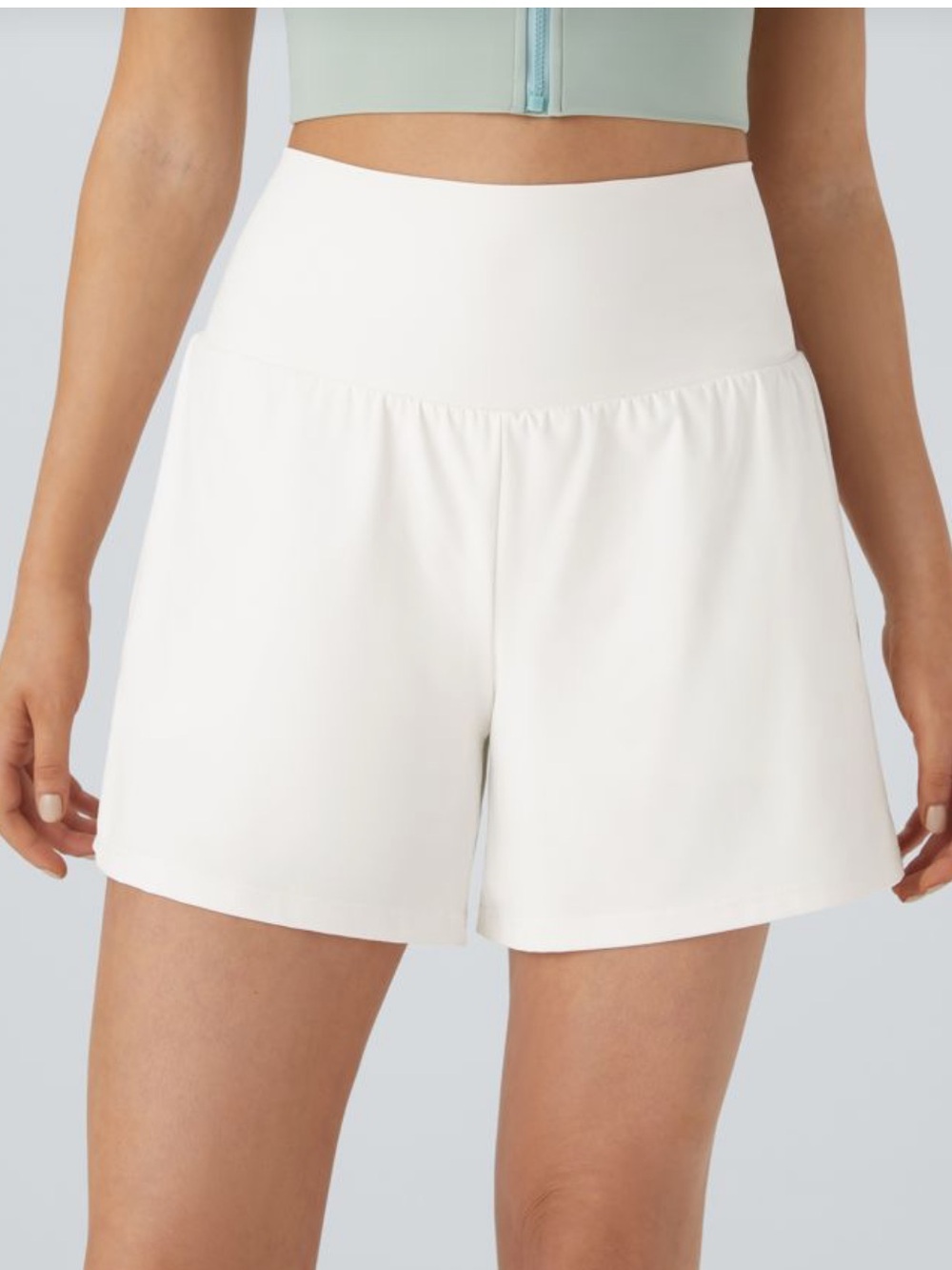 Halara SoftlyZero™ Airy Super High Waisted 2-in-1 InstantCool Yoga Shorts 5''